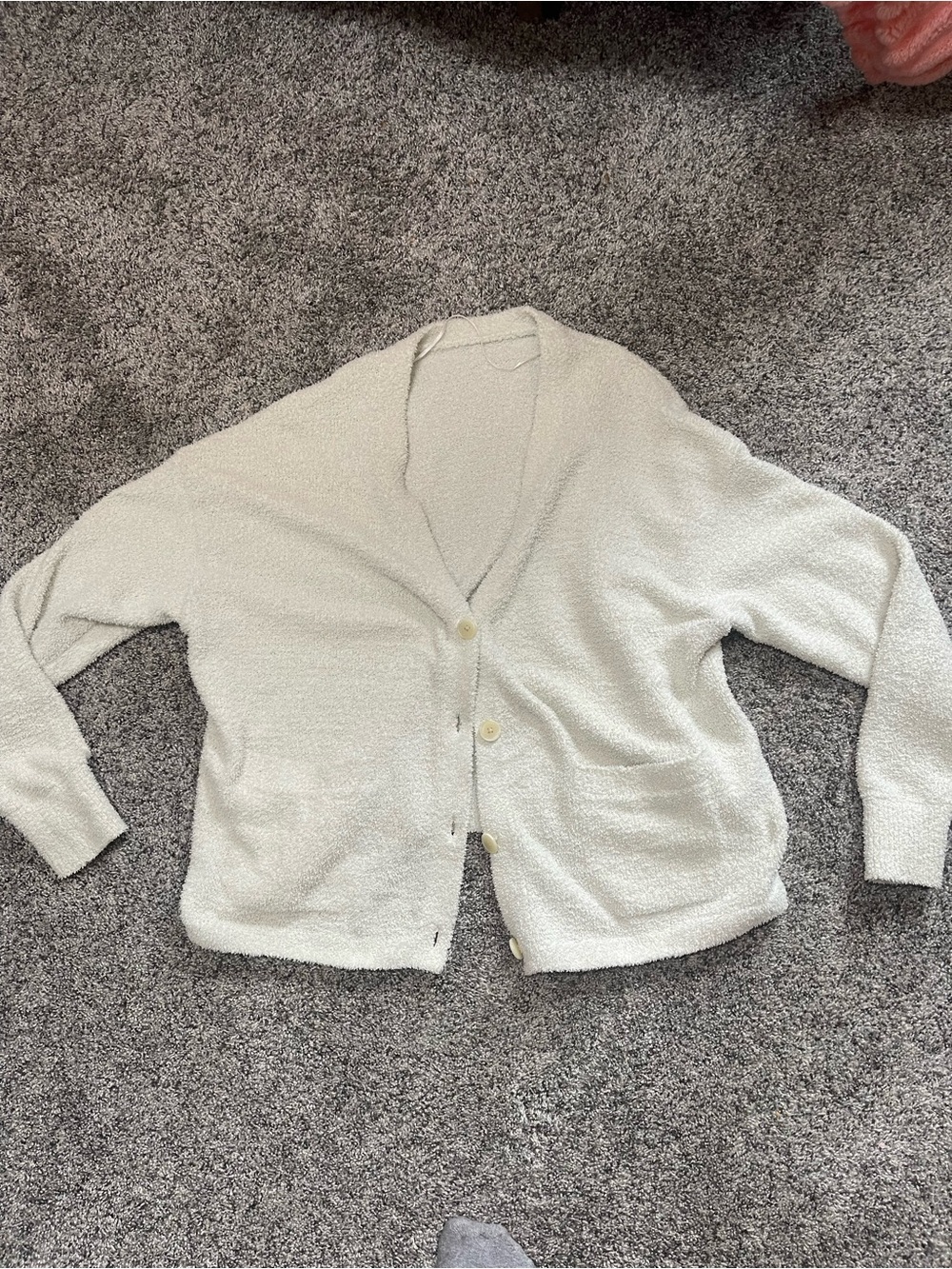 Uniqlo Cream Button-Up Women's Cardigan